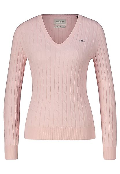 Gant Strickpullover Damen Strickpullover mit Zopfmuster günstig online kaufen