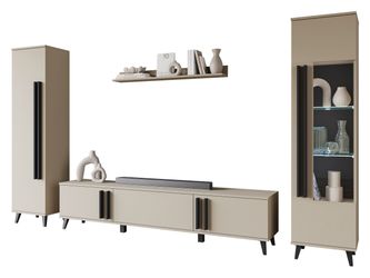 MIRJAN24 Wohnwand Helsinki II, (4er-Set, Vitrine, günstig online kaufen