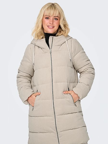 ONLY Steppjacke "ONLDOLLY LONG CORDUROY PUFFER OTW", mit Kapuze, aus feinem günstig online kaufen