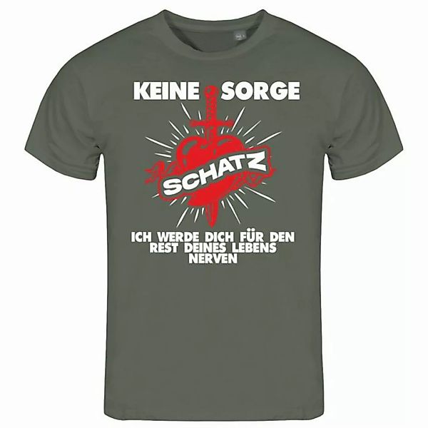 deinshirt Print-Shirt Herren T-Shirt Keine Sorge Schatz Funshirt mit Motiv günstig online kaufen