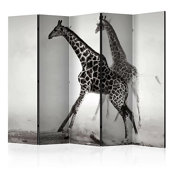 5-teiliges Paravent - Giraffes Ii [room Dividers] günstig online kaufen