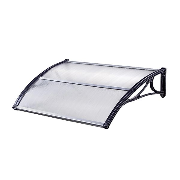 TRUTZHOLM Haustürvordach 75 x 120 cm Hohlkammerplatte Aluabschlussleiste Sc günstig online kaufen