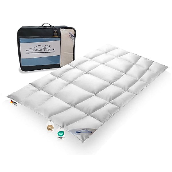 Extra warme 100% premium körperform Daunendecke Bettdecke 135x200 950g günstig online kaufen