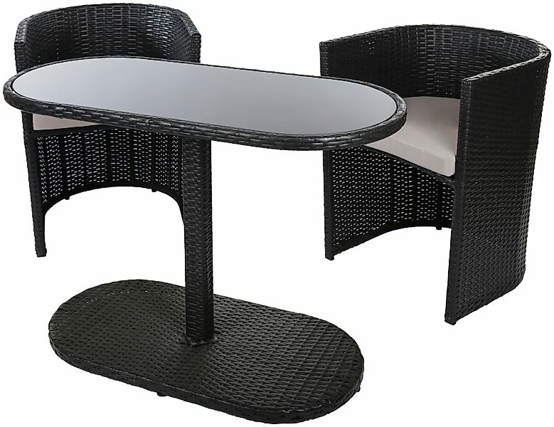 my Flair Gartenlounge-Set 3 Stk. tlg. 2 Stühle, 1 Tisch günstig online kaufen
