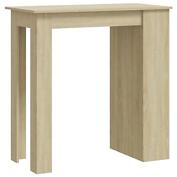 vidaXL Bartisch mit Regal Sonoma-Eiche 102x50x103,5 cm Holzwerkstoff günstig online kaufen