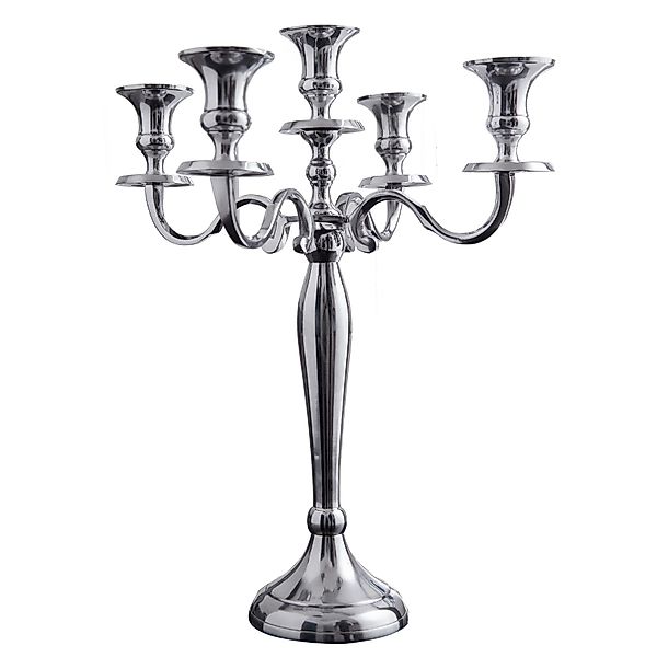 riess-ambiente Kerzenständer MODERN BAROCK 41cm silber, günstig online kaufen
