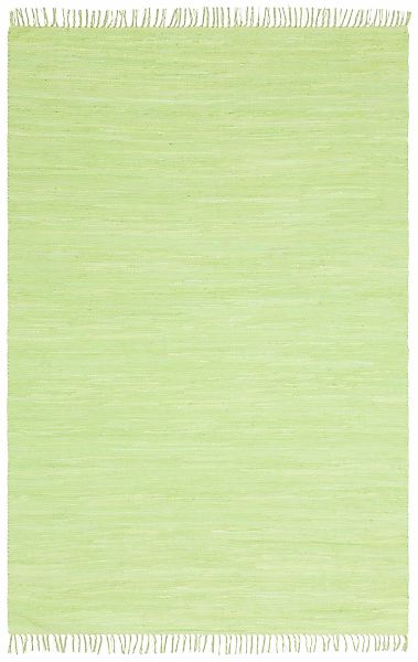 my home Teppich "Ares" rechteckig 5 mm Höhe Uni Farben, handgewebt, mit Fra günstig online kaufen