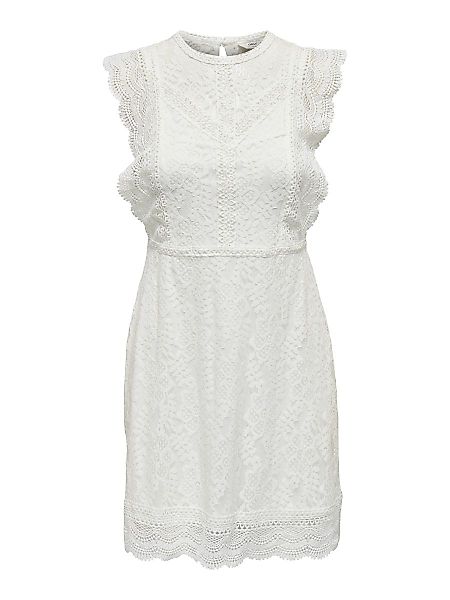 ONLY Spitzen- Kleid Damen White günstig online kaufen