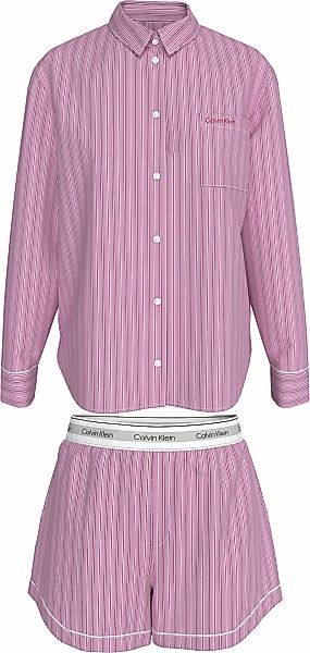 Calvin Klein Underwear Schlafanzug "V DAY POPLIN SET" Mit elastischem Bund günstig online kaufen