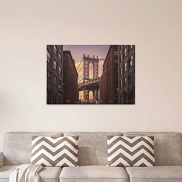 A.S. Création Leinwandbild "Brooklyn Bridge" Kunst  New York 1 Stk. tlg. Br günstig online kaufen