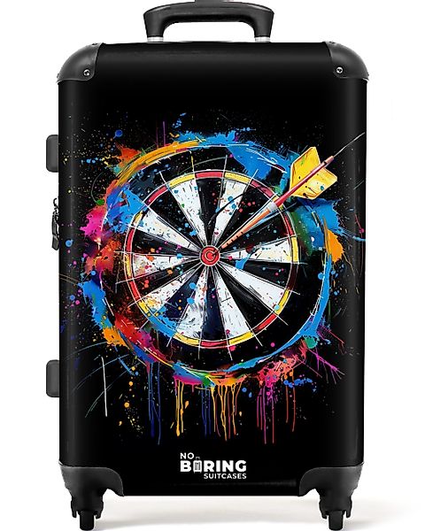 NoBoringSuitcases.com© Hartschalen-Trolley Dartscheibe mit Graffiti 67 günstig online kaufen