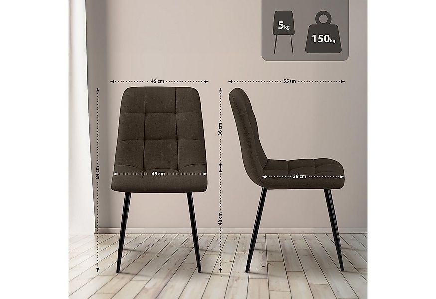 CLP Esszimmerstuhl Tilde (4er Set, 4 St), mit Rückenlehne, bis 150 kg günstig online kaufen