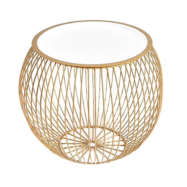 riess-ambiente Couchtisch STORAGE Ø40cm gold / günstig online kaufen