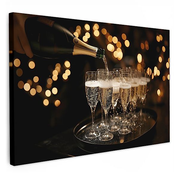 OneMillionCanvasses® Leinwandbild Lichter - Champagner - günstig online kaufen