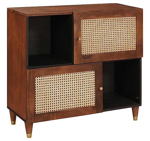 vidaXL Sideboard Sideboard Braun 80 x 33,5 x 75 cm Massivholz (1 St) günstig online kaufen