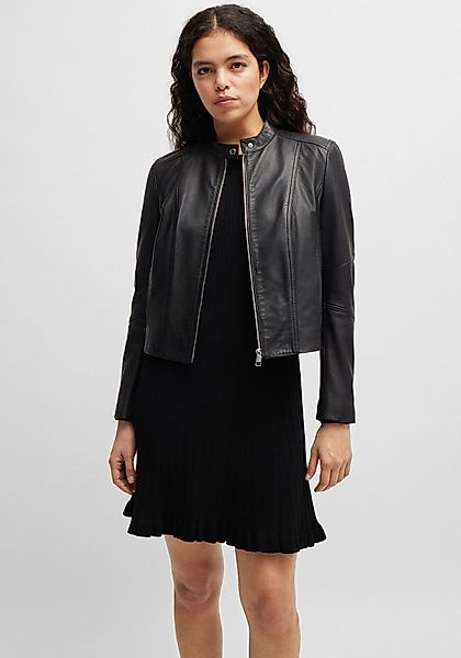 BOSS ORANGE Lederjacke Saleste Premium Damenmode günstig online kaufen