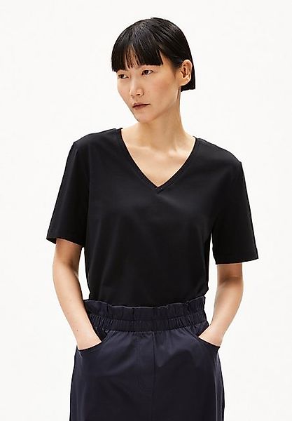 Armedangels T-Shirt LUALAA V-NECK Damen T-Shirt aus Bio-Baumwolle (1-tlg., günstig online kaufen