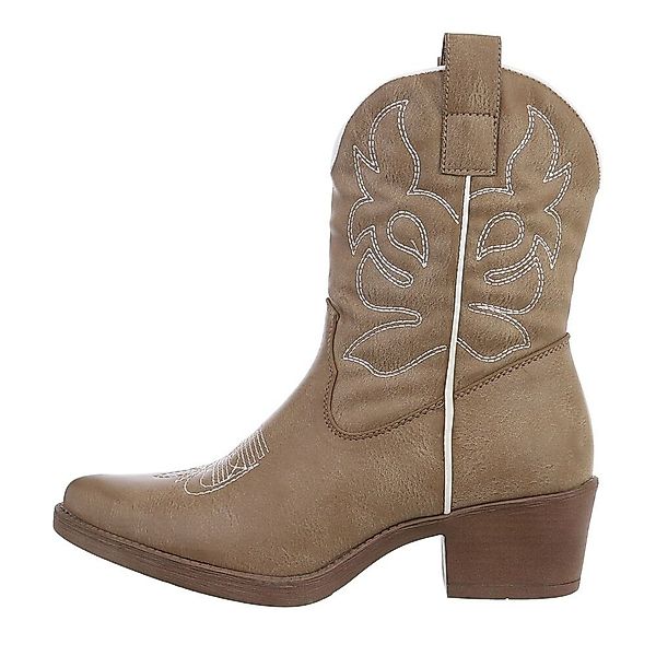 Ital-Design Damen Cowboyboots Western Westernstiefelette (87112957) günstig online kaufen