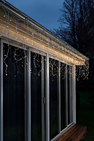 KONSTSMIDE LED-Lichtervorhang, 96-flammig, LED Eisregen Lichtervorhang, 96 günstig online kaufen