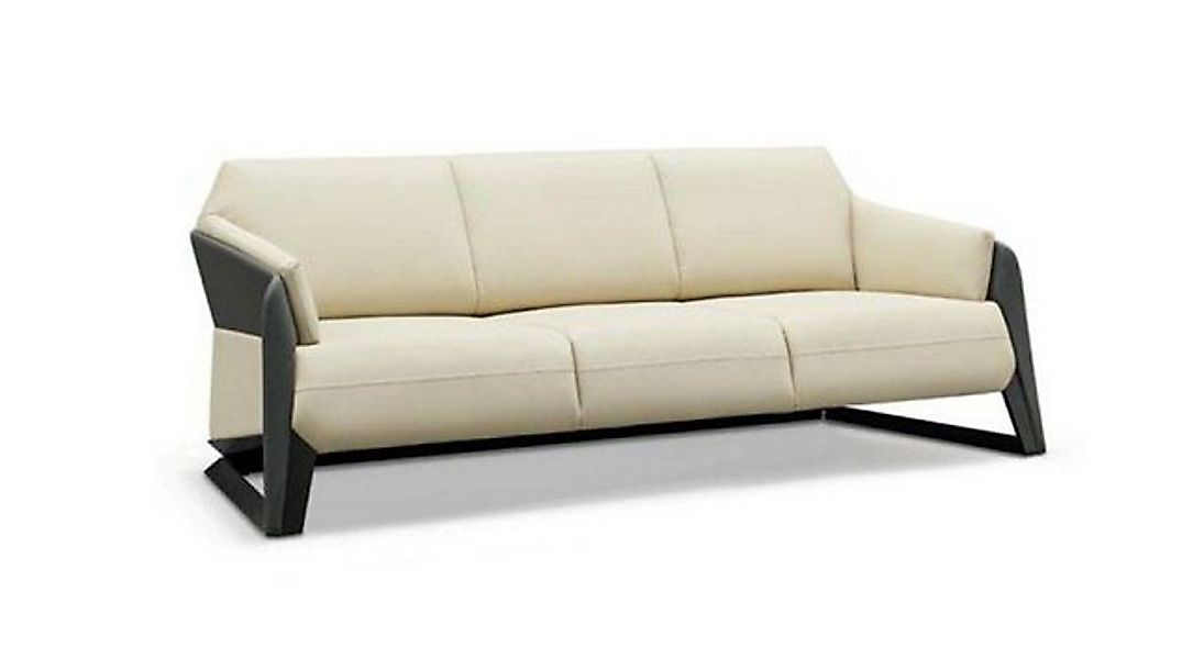 JVmoebel Sofa Weißer Dreisitzer Moderne Couch 3-Sitzer Polster Ledermöbel N günstig online kaufen