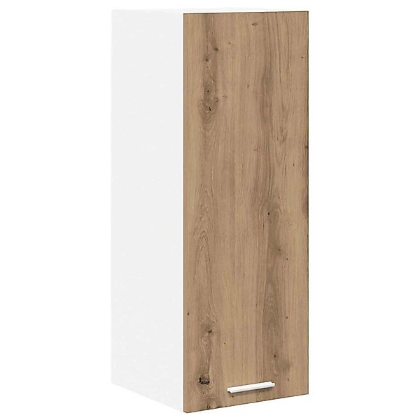 vidaXL Hängeschrank Riga Artisan-Eiche und Weiß 30 x 31 x 80 cm 884256 günstig online kaufen