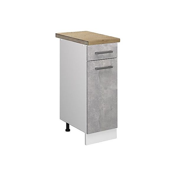 Vicco Apothekerschrank R-Line Medizinschrank für die Küche Beton/Weiß 30 cm günstig online kaufen