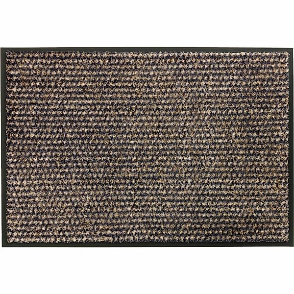 Schöner Wohnen Sauberlaufmatte Miami 50 cm x 70 cm Punkte Anthrazit-Taupe günstig online kaufen