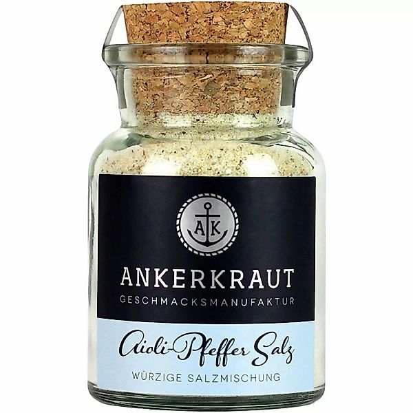 Ankerkraut Aioli-Pfeffer Salz im Korkglas 155g günstig online kaufen