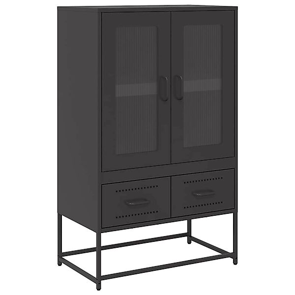 vidaXL Highboard Schwarz 68x39x111,5 cm Stahl 853362 günstig online kaufen