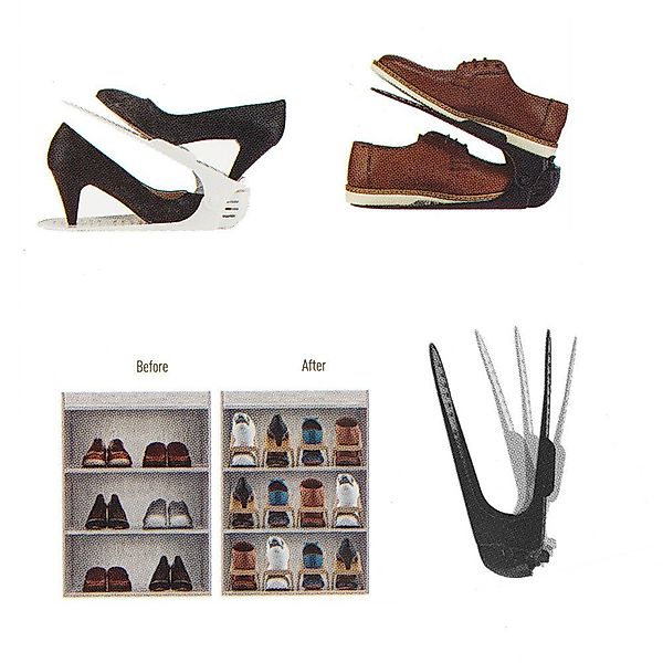 Dunya Plastik Schuhständer, Schuhregal Organizer Gestell günstig online kaufen
