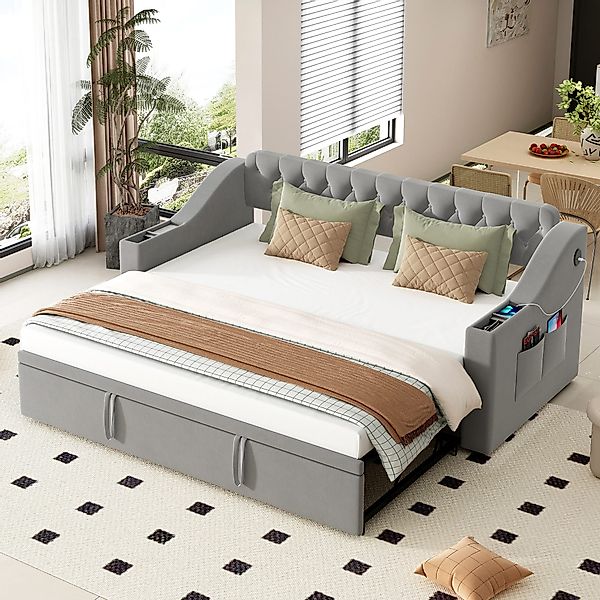 REDOM Schlafsofa Polsterbett Ausziehbares Bett Multifunktionsbett, günstig online kaufen