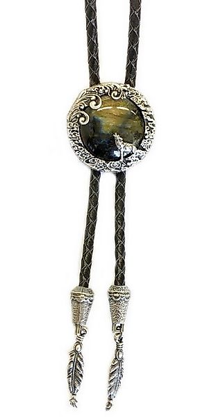 Westernlifestyle Krawatte Labradorit Vintage Bolo Tie Westernkrawatte Heule günstig online kaufen