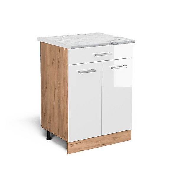 Vicco Küchenschrank R-Line Schubladenschrank für die Küche Weiß Hochglanz 6 günstig online kaufen