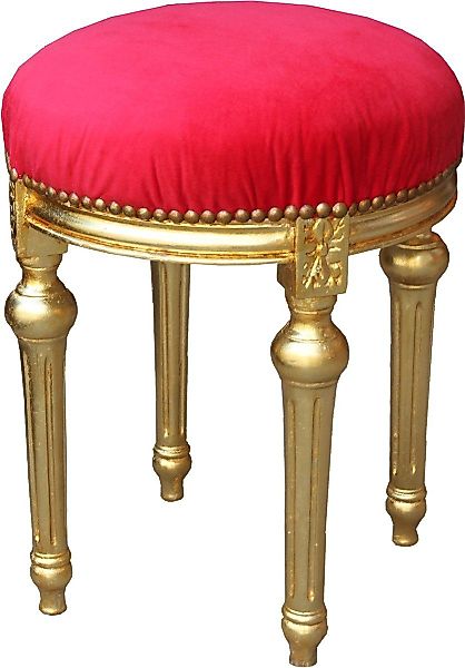 Casa Padrino Hocker Barock Sitzhocker Rot günstig online kaufen