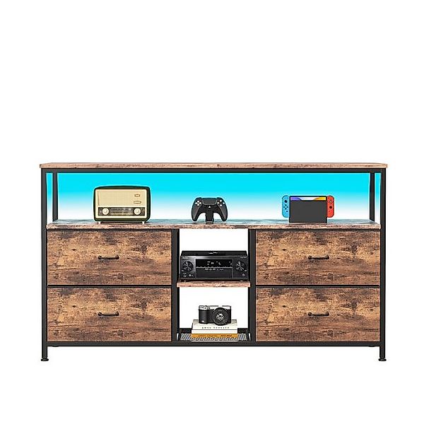 FUROKOY TV-Schrank Fernsehtisch Mehrzweckschrank Länge 108cm, Mit Schublade günstig online kaufen