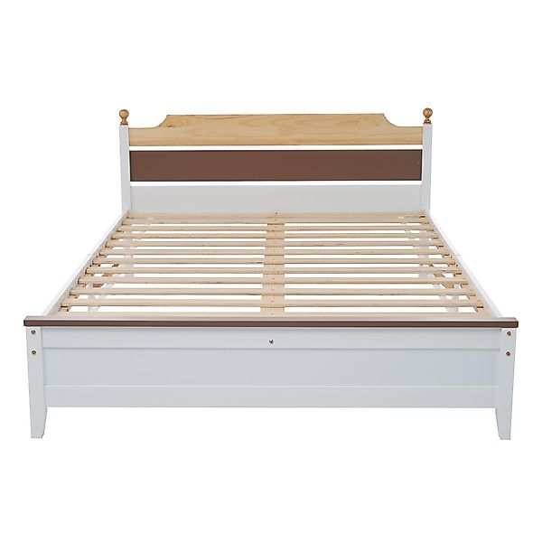 KLAM HOME Bettgestell Massivholzbett Holzbett aus günstig online kaufen
