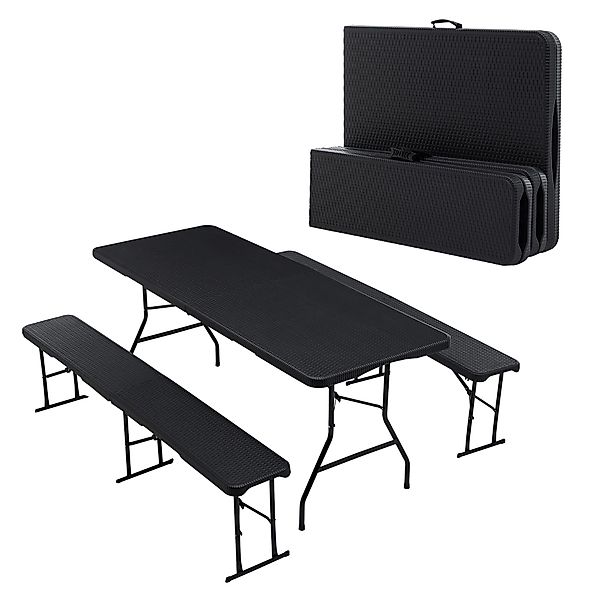 Thanaddo Klapptisch Bierzeltgarnitur Partytisch,Gartentisch,Campingtisch (3 günstig online kaufen