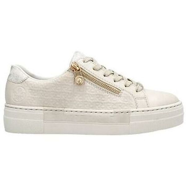 Rieker Plateausneaker mit goldfarbenem Reißverschluss, Freizeitschuh, Halbs günstig online kaufen