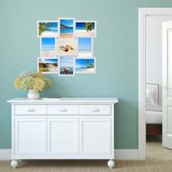 relaxdays Collagerahmen Bilderrahmen Collage 9 Bilder, günstig online kaufen