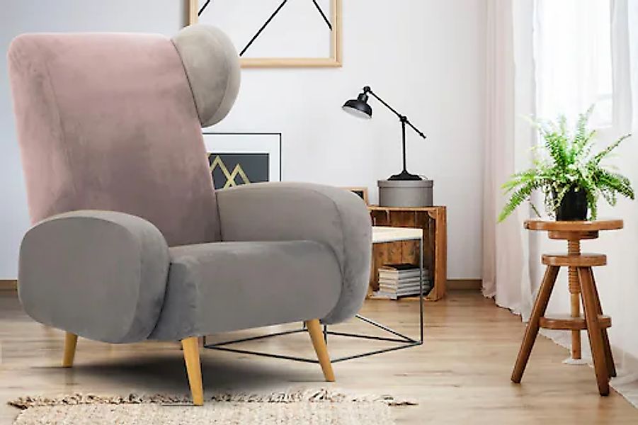 Home affaire Sessel »Gox Ohrensessel«, in außergewöhnlicher stylischer Opti günstig online kaufen