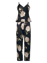 Elegant Love Capri-Pyjama Loungewear aus Satin: günstig online kaufen