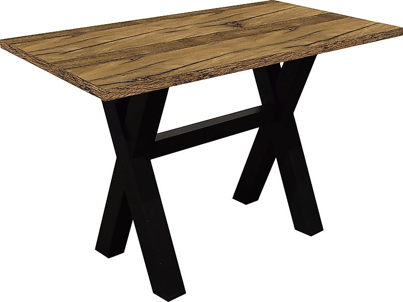 Mäusbacher Bartisch Gestell in X-Form (Breite 120, 140 oder 160 cm) günstig online kaufen