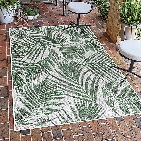 SIMPEX24 Outdoorteppich Palmen Design, Rechteckig, Höhe: günstig online kaufen