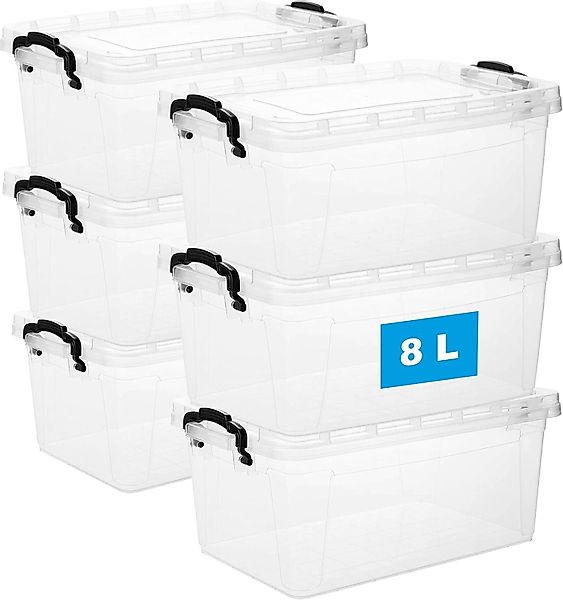Centi Stapelbox 6er Set Aufbewahrungsbox mit günstig online kaufen