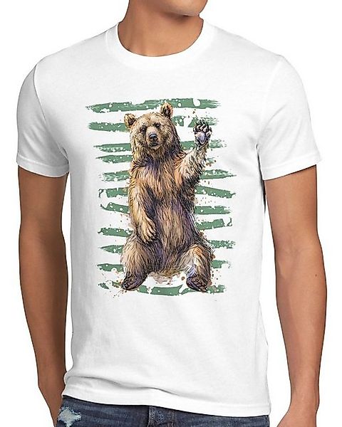 style3 T-Shirt Einsamer Bär rudel wald wildnis forst günstig online kaufen