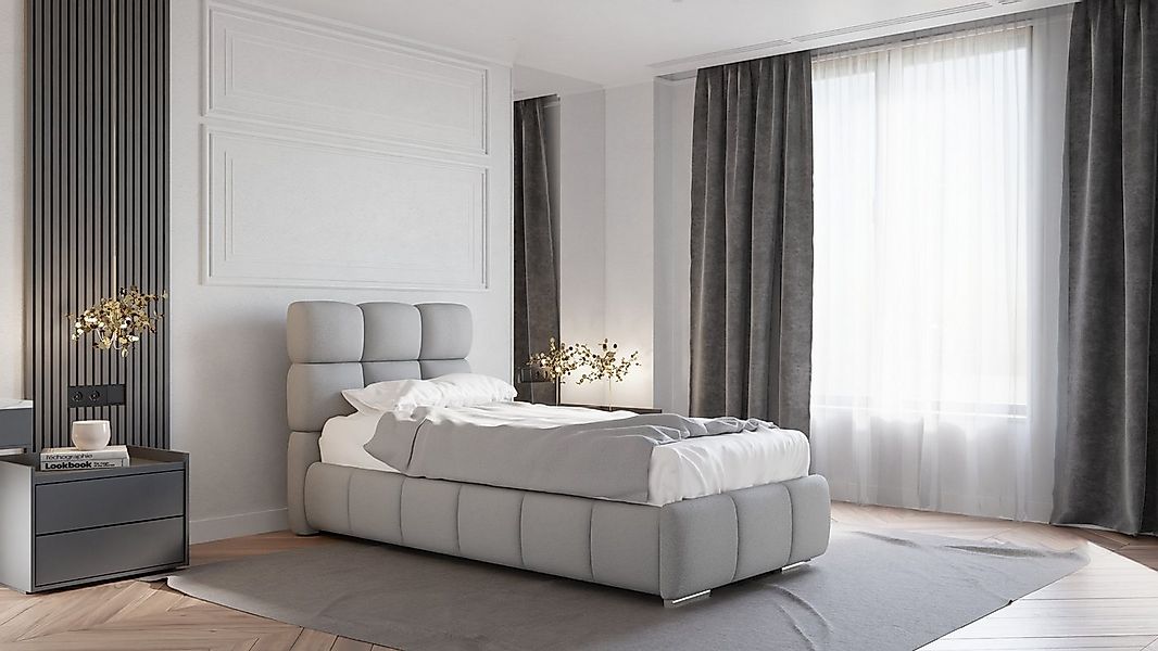 PANDA MÖBEL GmbH Polsterbett BLISS Luxus-Bett mit Bettkasten günstig online kaufen