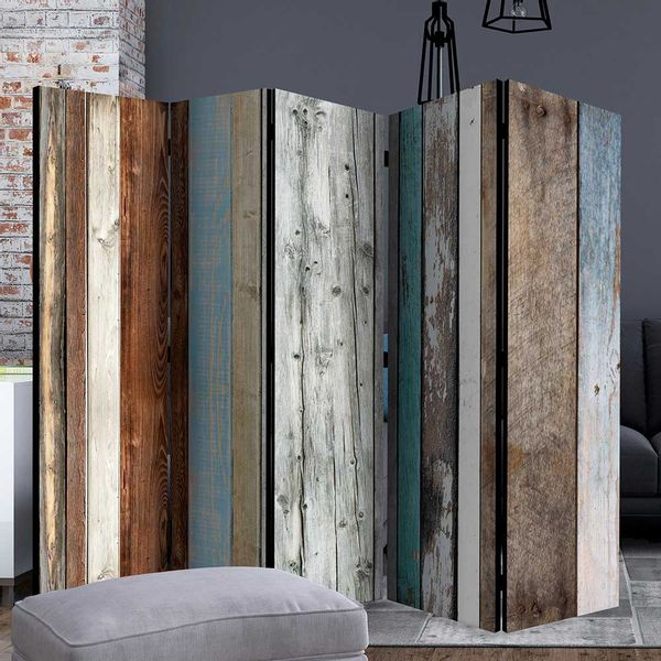 Raumtrenner in Bretterwand Optik Shabby Chic Stil günstig online kaufen