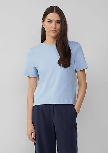 s.Oliver Kurzarmshirt T-Shirt Verkürztes T-Shirt aus günstig online kaufen