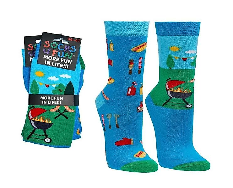 Socks 4 Fun Freizeitsocken Grillfest Socks 4 Fun (2 Paar, 2-Paar, 2 Paar) l günstig online kaufen