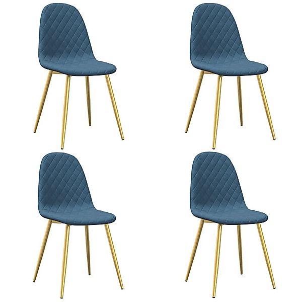 vidaXL Esszimmerstuhl Esszimmerstühle 4 Stk. Blau günstig online kaufen
